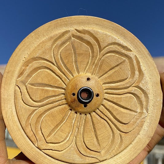 NEPAL Handmade Wood Incense Plate