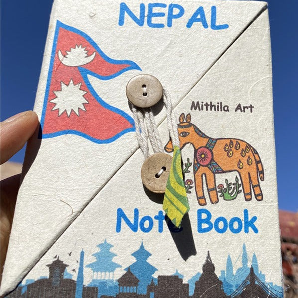 Nepalese handmade Lokta paper notebook