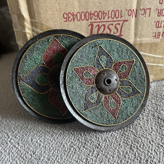 NEPAL handmade inlaid incense holder