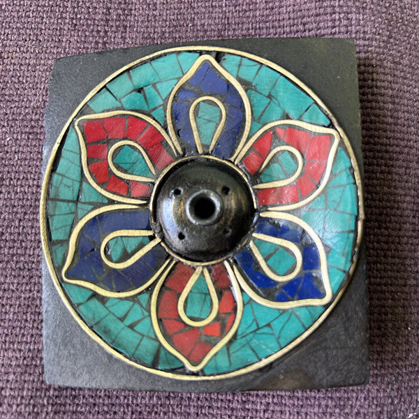 NEPAL ScatterFlower Pure Handmade Exquisite Incense Plate