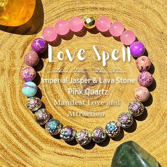 'Lovespell' Handcrafted Energy Mineral Bracelet - 9$hop